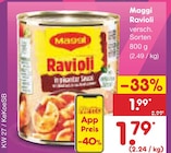 Ravioli im Angebot bei Netto Marken-Discount in Lüdenscheid Ravioli Angebote von Maggi bei Netto Marken-Discount Lüdenscheid für 1,79 €