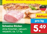 Schweine-Rücken bei Netto Marken-Discount im Raitenbuch Prospekt für 5,49 €