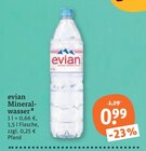 Mineralwasser von Evian im aktuellen tegut Prospekt