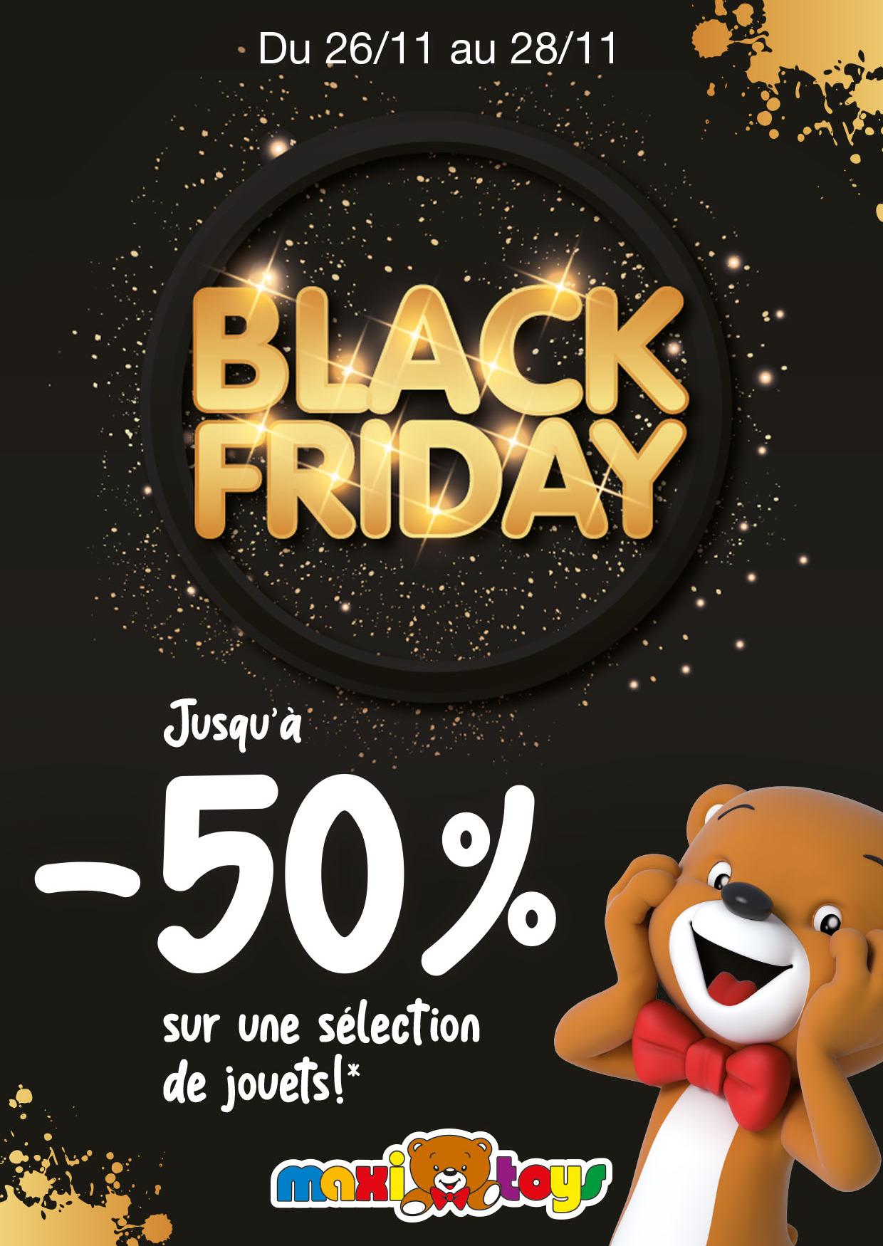 Catalogue Maxitoys à Massy, avec 1 page Prospectus Maxitoys à Massy, "Jusqu'à -50% sur une sélection de jouets!", 1 page, 22/11/2021 - 28/11/2021