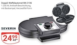 GLOBUS Broderstorf - Doppel-Waffelautomat WA 2106 Angebot im Prospekt Doppel-Waffelautomat WA 2106 bei GLOBUS im Broderstorf Prospekt für 24,99 €