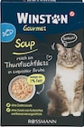 Katze Gourmet Soup Thunfisch oder Hund Mini Filet Sticks mit Hähnchen von Winston im aktuellen Rossmann Prospekt für 1,49 €