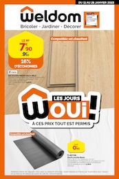 Prospectus Weldom "Les jours Woui !", 4 pages, 11/01/2023 - 28/01/2023