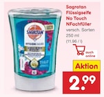 Flüssigseife No Touch NFachfüller im Angebot bei Netto Marken-Discount in Hattingen Flüssigseife No Touch NFachfüller Angebote von Sagrotan bei Netto Marken-Discount Hattingen für 2,99 €