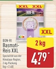 Basmati-Reis XXL im Angebot bei ALDI Nord in Paderborn Basmati-Reis XXL Angebote von BON-RI bei ALDI Nord Paderborn für 4,79 €