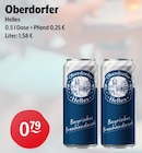 Oberdorfer Helles bei Getränke Hoffmann im Raesfeld Prospekt für 0,79 €