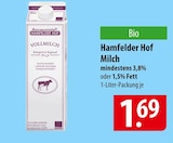 Hamfelder Hof Milch bei famila Nordost im Quickborn Prospekt für 1,69 €