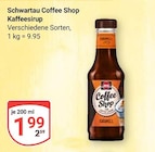 Coffee Shop Kaffeesirup Angebote von Schwartau bei GLOBUS Siegen für 1,99 €