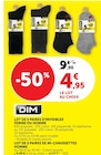 Lot de 5 paires d'invisibles femme ou homme - DIM dans le catalogue Super U