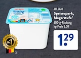 Speisequark, Magerstufe von MILSANI im aktuellen ALDI SÜD Prospekt für 1,29 €