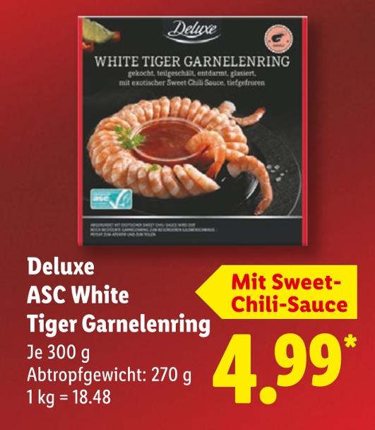 ASC White Tiger Garnelenring