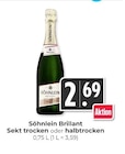 Sekt trocken im Angebot bei Hieber in Freiburg Sekt trocken Angebote von Söhnlein Brillant bei Hieber Freiburg für 2,69 €