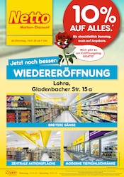 Aktueller Netto Marken-Discount Lohra Prospekt "Wiedereröffnung - 10% AUF ALLES." mit 6 Seiten