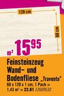 Feinsteinzeug Wand- und Bodenfliese 'Travento' von  im aktuellen Hornbach Prospekt für 22,81 €