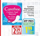 Slipeinlagen von Carefree für 1,99 € bei EDEKA im Angebot Slipeinlagen von Carefree im aktuellen EDEKA Prospekt