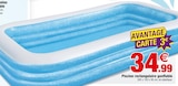 Piscine rectangulaire gonflable en promo chez Bazarland Pau à 34,99 €