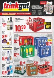 Aktueller Trinkgut Getränkemärkte Prospekt für Niederfell: Aktuelle Angebote mit 6} Seiten, 15.04.2024 - 20.04.2024