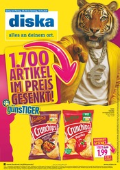 diska Discounter Prospekt der aktuellen Woche mit 16 Seiten, gültig von 08.06.2026 bis 13.06.2026, in Oelsnitz und Umgebung Aktueller diska Discounter Prospekt in Oelsnitz und Umgebung, "alles an deinem ort." mit 16 Seiten, 08.06.2026 - 13.06.2026