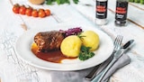 Rinderroulade mit Rotkohl und Kartoffelklößen Angebote bei Möbel Mahler Siebenlehn Chemnitz für 7,90 €