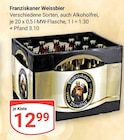 Weissbier im Angebot bei GLOBUS in Krefeld Weissbier Angebote von Franziskaner bei GLOBUS Krefeld für 12,99 €