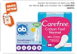 GRATIS AKTION von o.B. und CAREFREE bei Müller im Angebot GRATIS AKTION von o.B. und CAREFREE im aktuellen Müller Prospekt