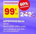 Aspirateur balai - THOMSON - Stokomani à Haguenau Aspirateur balai - THOMSON en promo chez Stokomani Haguenau à 99,99 €