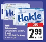 Toilettenpapier von Hakle im aktuellen EDEKA Prospekt für 2,99 €