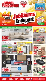 Schlafzimmer im Die Möbelfundgrube Prospekt in Kaiserslautern Aktueller Die Möbelfundgrube Prospekt mit Schlafzimmer, "Jubiläums Endspurt!", Seite 1