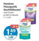 Natural Lavender Flüssigseife Nachfüllbeutel von Handsan im aktuellen V-Markt Prospekt für 1,49 €