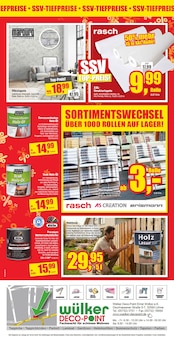 Farbe im aktuellen Wülker Deco-Point Prospekt (Bielefeld) Farbe im Wülker Deco-Point Prospekt "SSV RÄUMUNG" mit 10 Seiten (Bielefeld)