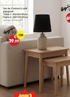 Maxi Bazar - Set de 2 table à café gigogne 45x45x45cm : offre du catalogue Promo Set de 2 table à café gigogne 45x45x45cm à 39,99 € dans le catalogue Maxi Bazar ""