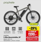 E-Bike Mountainbike, 29" von prophete im aktuellen Lidl Prospekt