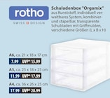 Rotho im V-Markt Prospekt Schuladenbox "Orgamix" ca. 21 x 18 x 17 cm von rotho im aktuellen V-Markt Prospekt für 7,99 €