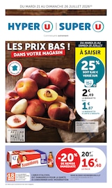 Prospectus Supermarchés Hyper U en cours à Champfromier et alentours, "LES PRIX BAS ! DANS VOTRE MAGASIN", 20 pages, 21/07/2026 - 26/07/2026 Catalogue Supermarchés Hyper U en cours à Champfromier et alentours, "LES PRIX BAS ! DANS VOTRE MAGASIN", 20 pages, 21/07/2026 - 26/07/2026
