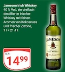 Aktuelle Whiskey Angebote bei GLOBUS in Halle (Saale) Aktuelles Jameson Irish Whiskey Angebot bei GLOBUS in Halle (Saale) ab 14,99 €
