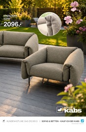 Polstermöbel im Kabs Prospekt in Bottrop Aktueller Kabs Prospekt mit Polstermöbel, "OUTDOOR LIVING", Seite 29
