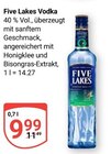 Five Lakes Vodka Angebote bei GLOBUS Leipzig für 9,99 €