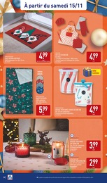 Prix et réduction Nappe dans le prospectus Aldi en cours Offre Nappe dans le catalogue Aldi du moment à la page 38