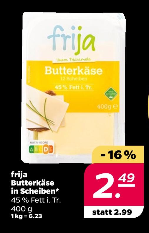 Butterkäse in Scheiben