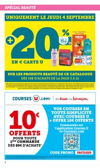 Catalogue Super U de la semaine 36, "Super U", page 2, 02/09/2025 - 14/09/2025 Prospectus Super U en cours, "Super U", page 2 sur 52