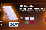Powerbanks 5000mAh Magnetic Wireless im Angebot bei expert TeVi in Fürth Powerbanks 5000mAh Magnetic Wireless Angebote von fresh 'n rebe bei expert TeVi Fürth für 24,99 €