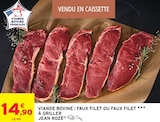 Viande bovine : faux filet ou faux filet à griller - JEAN ROZÉ dans le catalogue Intermarché Super