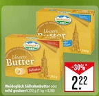 Süßrahmbutter oder mild gesäuert bei Marktkauf im Friedrichshafen Prospekt für 2,22 €