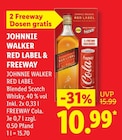 Red Label & Freeway von Johnnie Walker im aktuellen Lidl Prospekt für 10,99 €