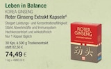 Roter Ginseng Extrakt Kapseln im VITALIA Reformhaus Prospekt zum Preis von 74,49 €