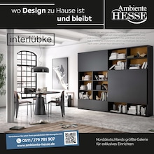 Ambiente by Hesse Prospekt für Liebenau mit 12 Seiten Ambiente by Hesse Prospekt für Liebenau: "wo Design zu Hause ist und bleibt", 12 Seiten, 29.09.2025 - 12.10.2025