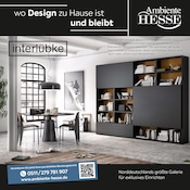 Aktueller Ambiente by Hesse Möbel & Einrichtung Prospekt in Uchte und Umgebung, "wo Design zu Hause ist und bleibt" mit 12 Seiten, 29.09.2025 - 12.10.2025