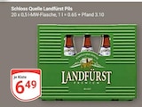 Aktuelle Mineralwasser Angebote bei GLOBUS in Duisburg Aktuelles Landfürst Pils Angebot bei GLOBUS in Duisburg ab 6,49 €