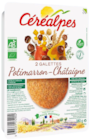 Galette potimaron châtaigne x 2 - 180 g - CEREALPES dans le catalogue NaturéO