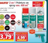 Norma Niedermodern - Promo 2 en 1 peinture en spray Promo 2 en 1 peinture en spray à 3,79 € dans le catalogue Norma à Niedermodern